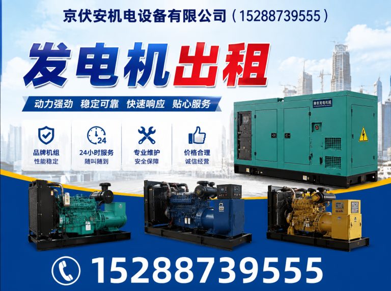 岳阳发电机租赁展示图